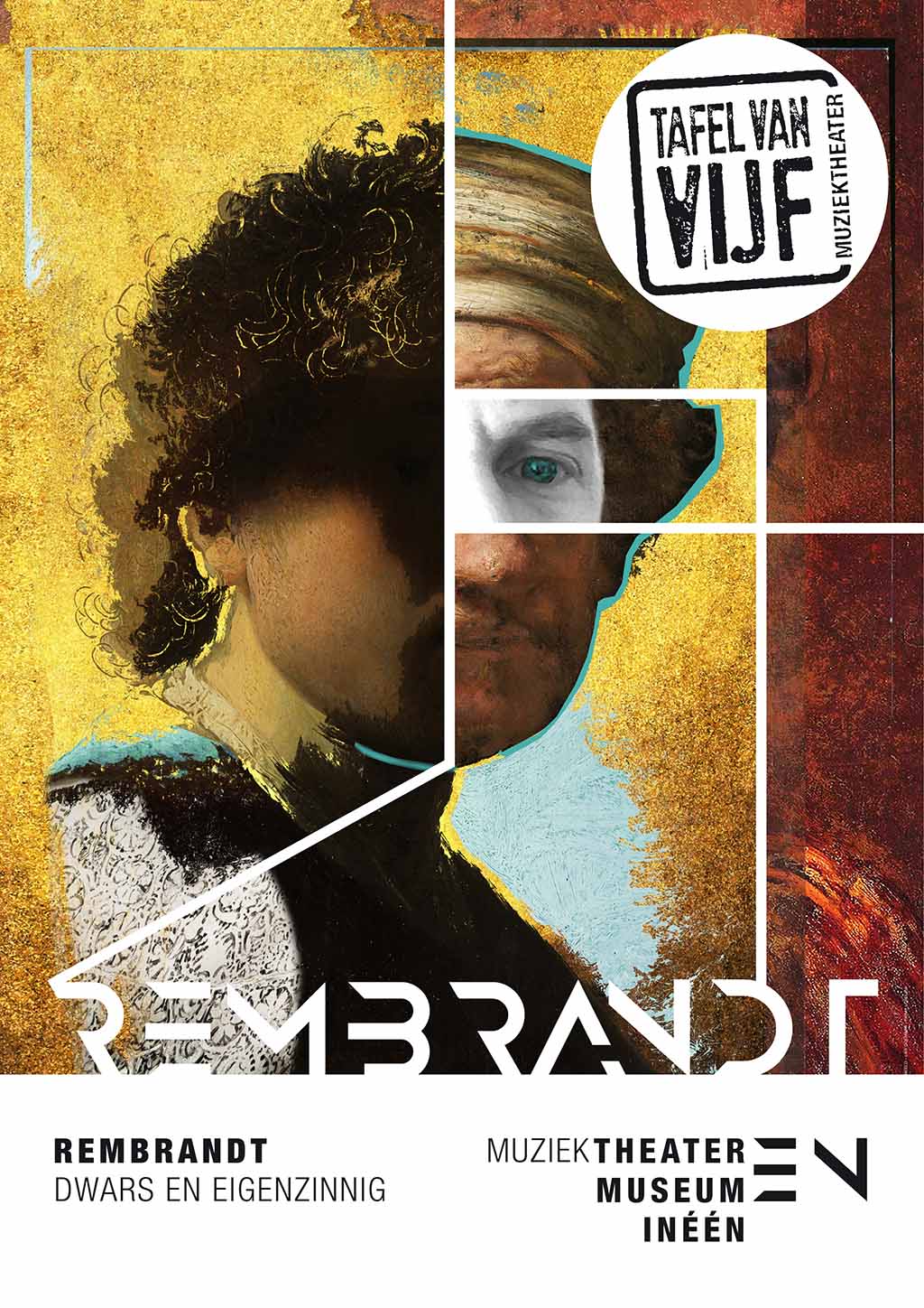 affiche voorstelling Rembrandt - Tafel van Vijf